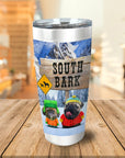 Vaso personalizado para 2 mascotas 'South Bark'