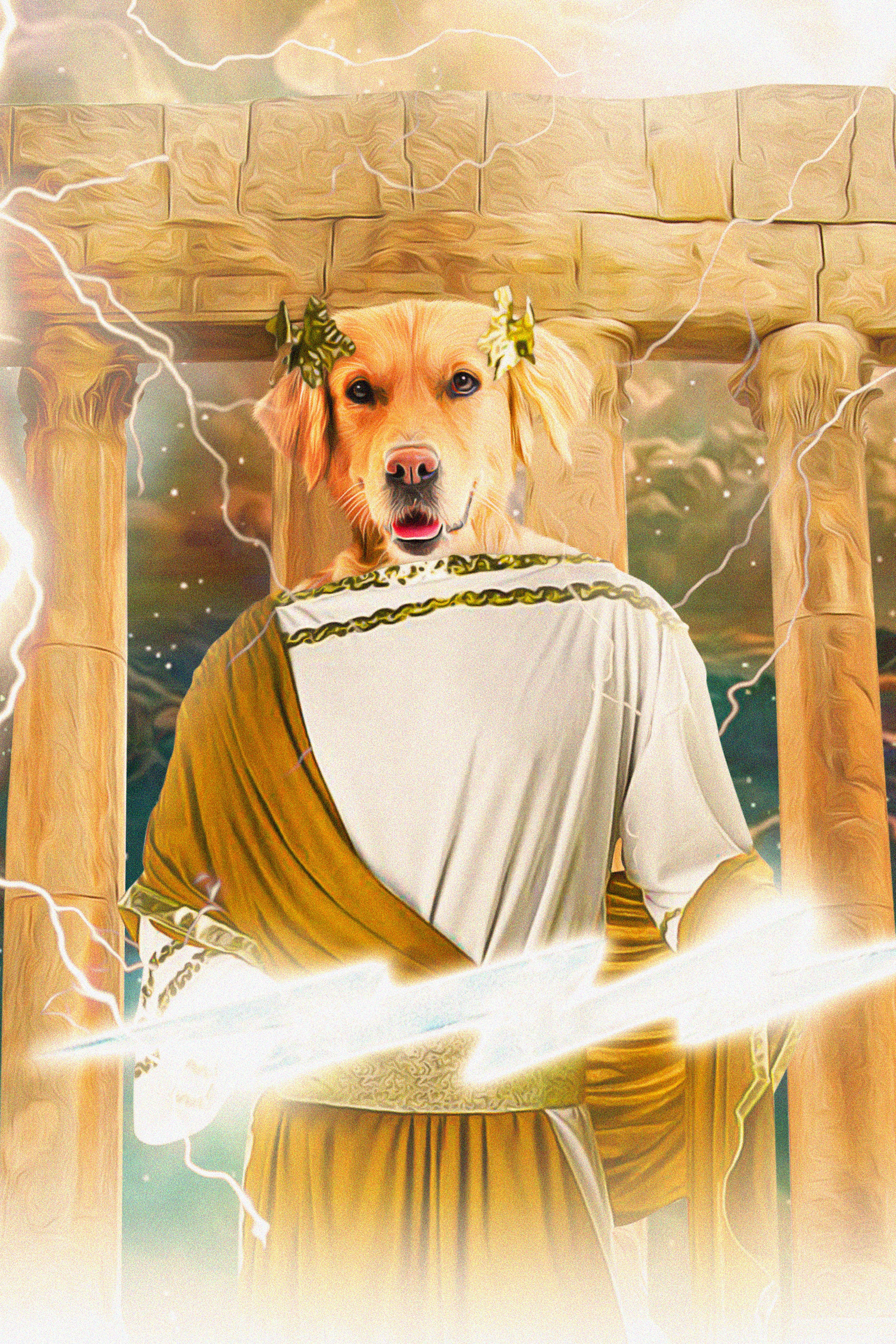 Retrato digital &#39;Zeus Doggo&#39;