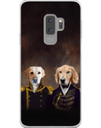 Funda personalizada para teléfono con 2 mascotas 'El Almirante y el Capitán'