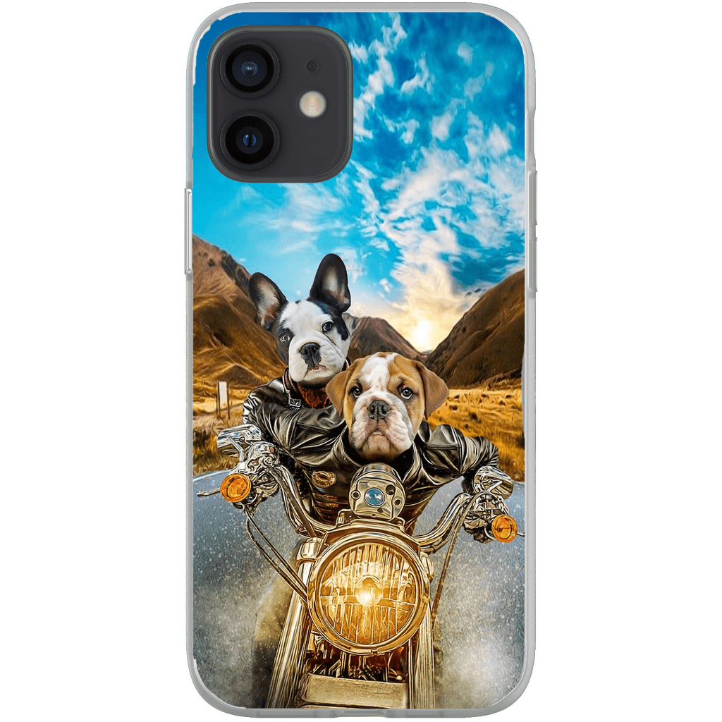 &#39;Harley Wooferson&#39; Funda para Móvil Personalizada con 2 Mascotas