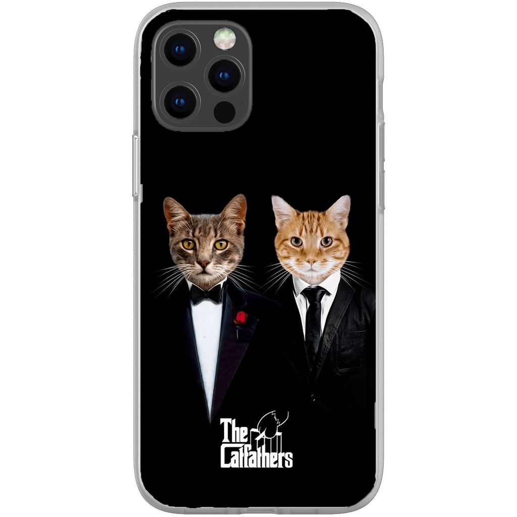 Funda personalizada para teléfono con 2 mascotas &#39;The Catfathers&#39;