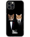 Funda personalizada para teléfono con 2 mascotas 'The Catfathers'