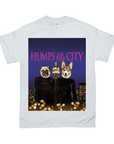 Camiseta personalizada para 2 mascotas 'Humps in the City'