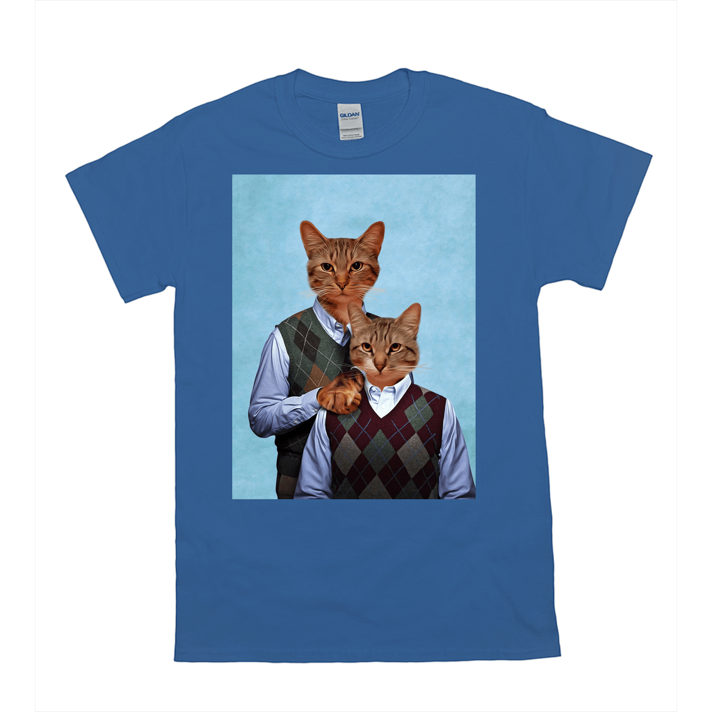 Camiseta personalizada para 2 mascotas &#39;Step-Kitties&#39; 