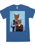 Camiseta personalizada para 2 mascotas 'Step-Kitties' 