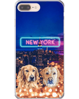 Funda personalizada para teléfono con 2 mascotas 'Doggos of New York'