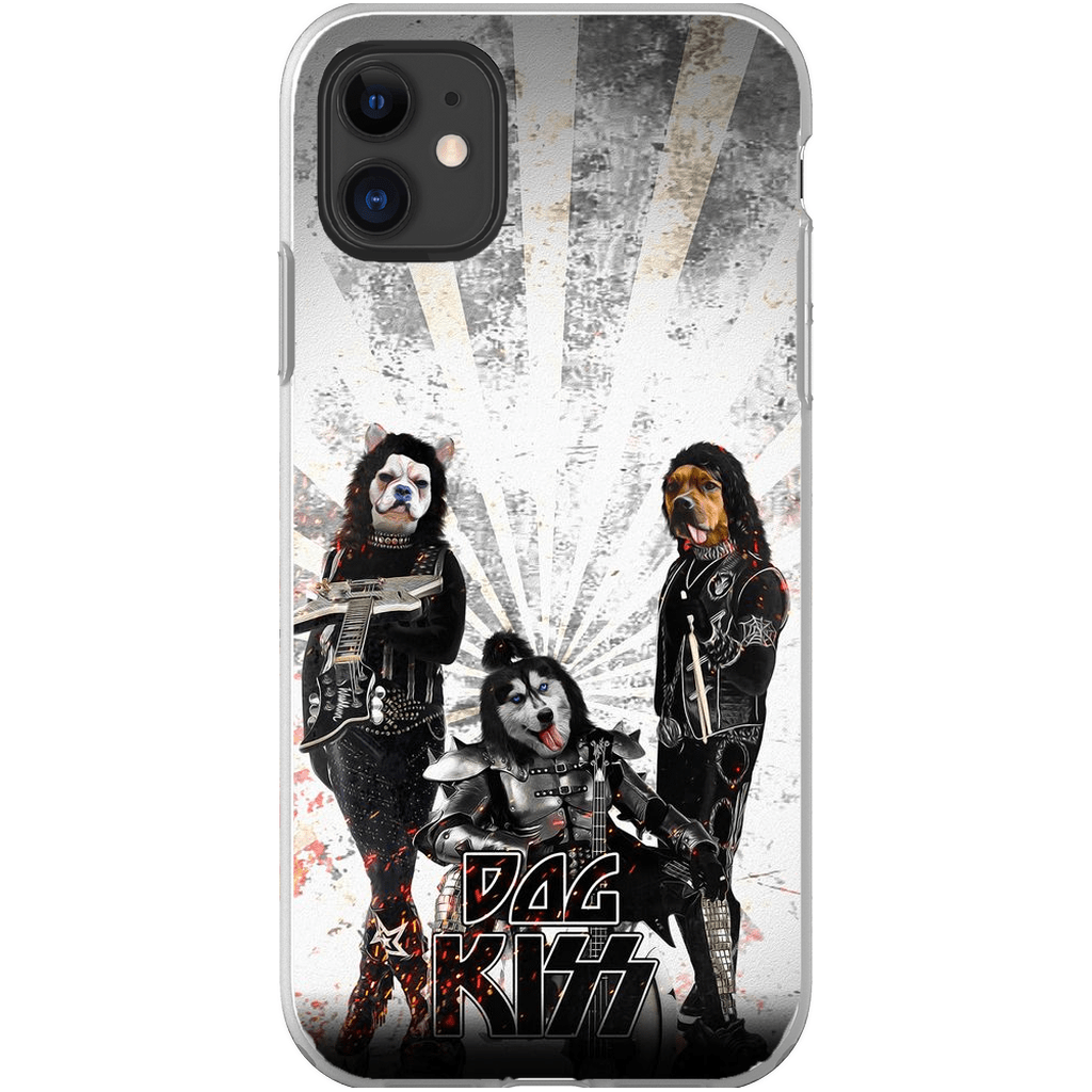 Funda personalizada para teléfono con 3 mascotas &#39;Kiss Doggos&#39;