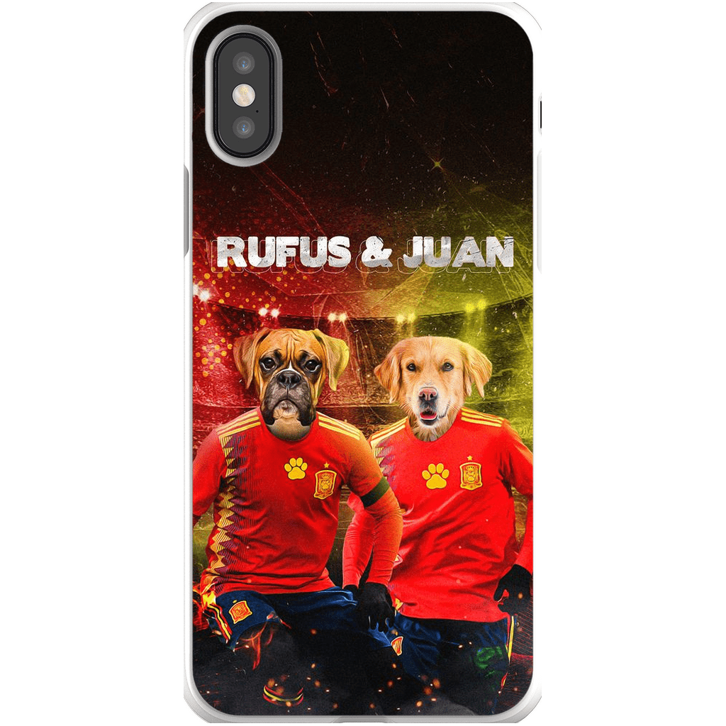 &#39;Spain Doggos&#39; Funda personalizada para teléfono con 2 mascotas