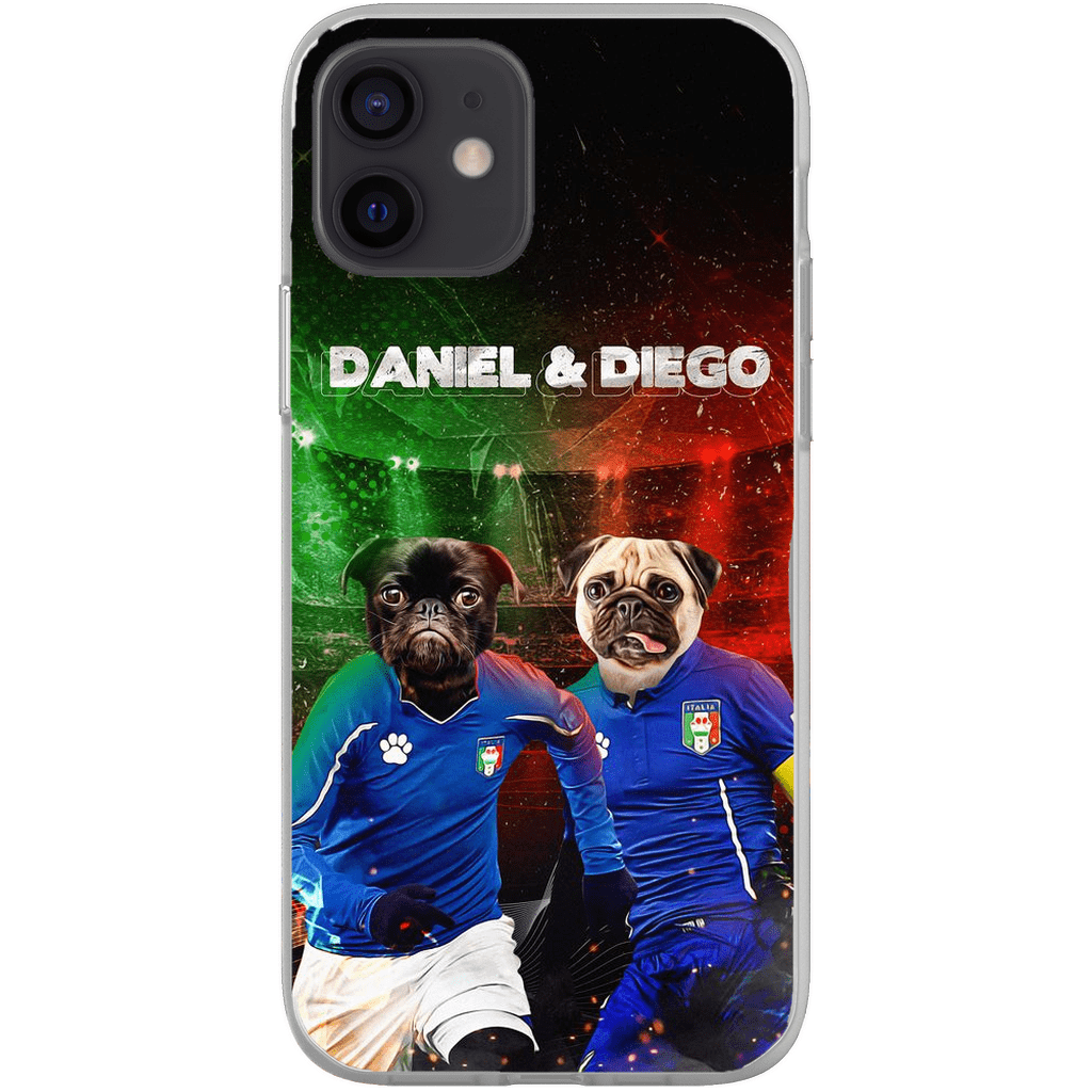 &#39;Italy Doggos&#39; Funda personalizada para teléfono con 2 mascotas