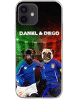 'Italy Doggos' Funda personalizada para teléfono con 2 mascotas