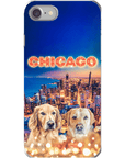 Funda personalizada para teléfono con 2 mascotas 'Doggos Of Chicago'