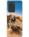 Funda para móvil personalizada 'El piloto de motocross'