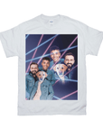 Camiseta personalizada '1980s Lazer Portrait 1 Pet/Humans(Males)' 