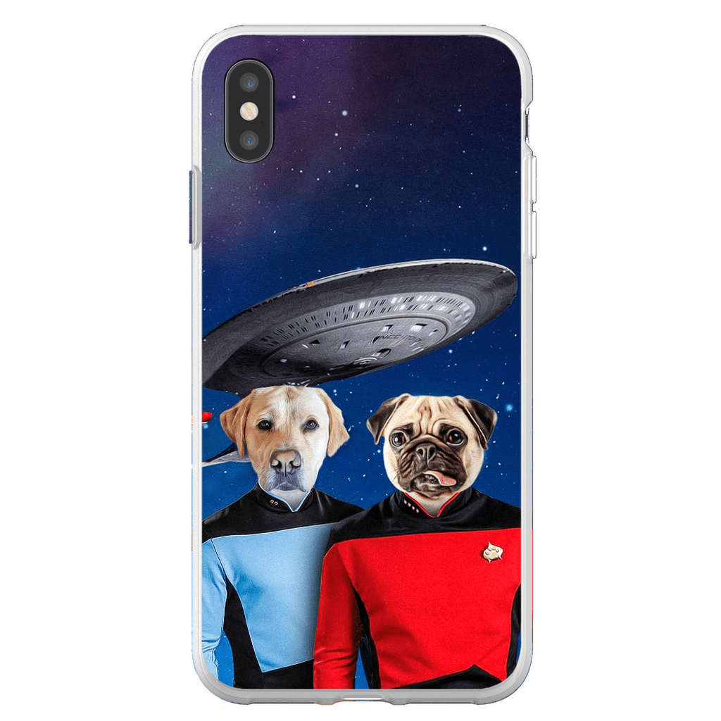 Funda personalizada para teléfono con 2 mascotas &#39;Doggo-Trek&#39;