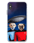 Funda personalizada para teléfono con 2 mascotas 'Doggo-Trek'