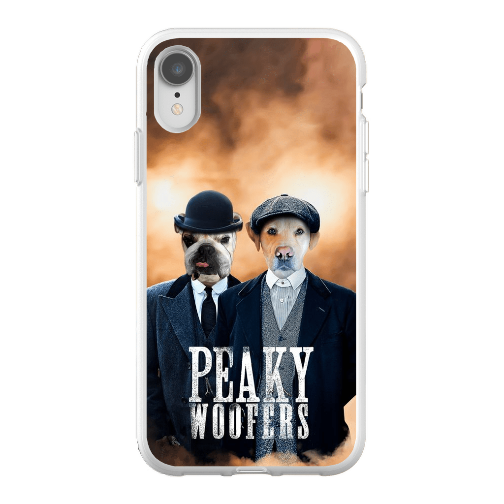 Funda personalizada para teléfono con 2 mascotas &#39;Peaky Woofers&#39;