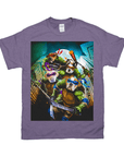 Camiseta personalizada para 4 mascotas 'Teenage Mutant Ninja Doggos'