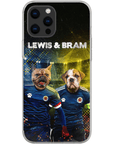 Funda personalizada para teléfono con 2 mascotas 'Scotland Doggos'