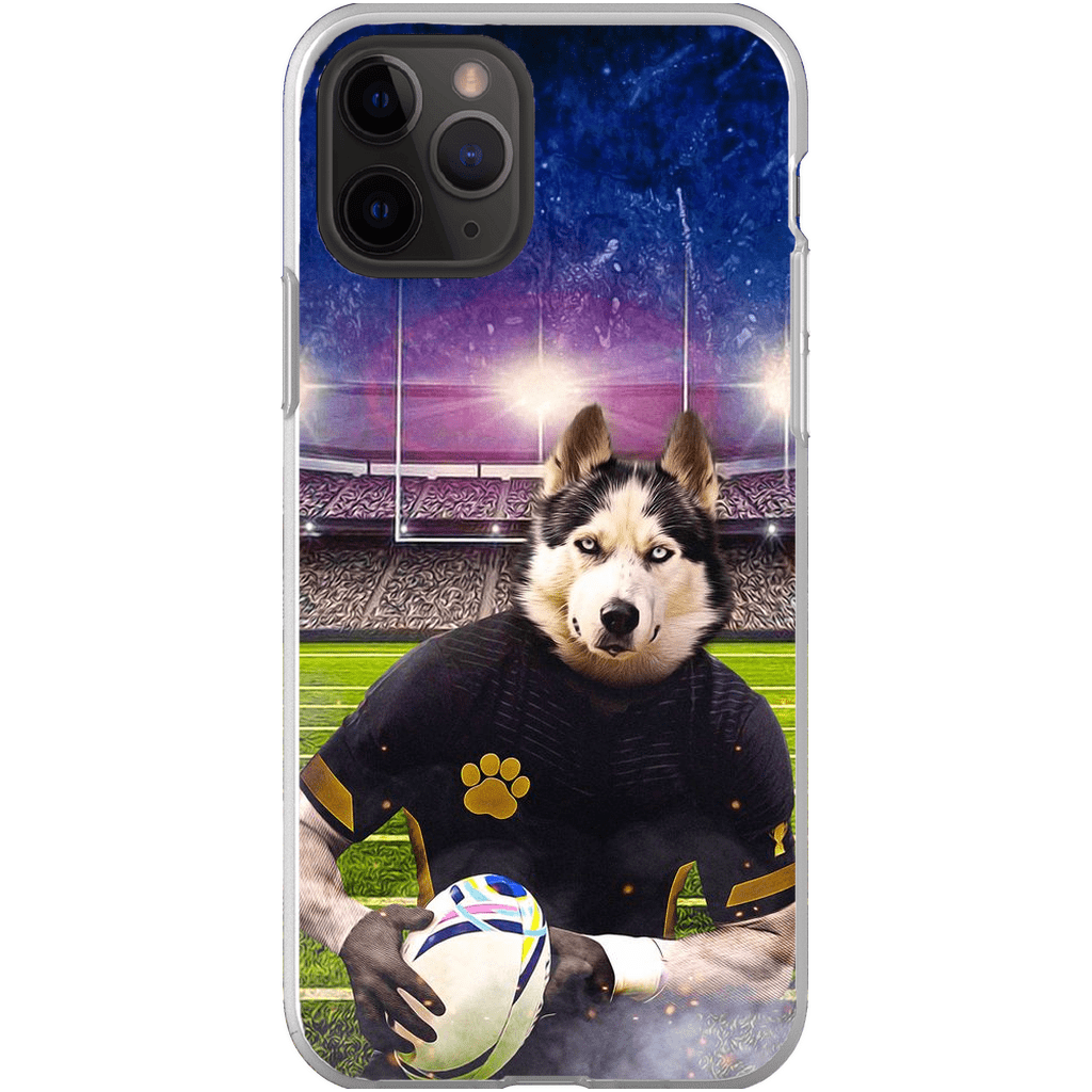 Funda para móvil personalizada &#39;El jugador de rugby&#39;