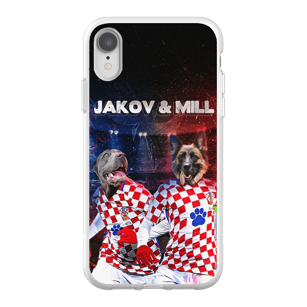 &#39;Croatia Doggos&#39; Funda personalizada para teléfono con 2 mascotas