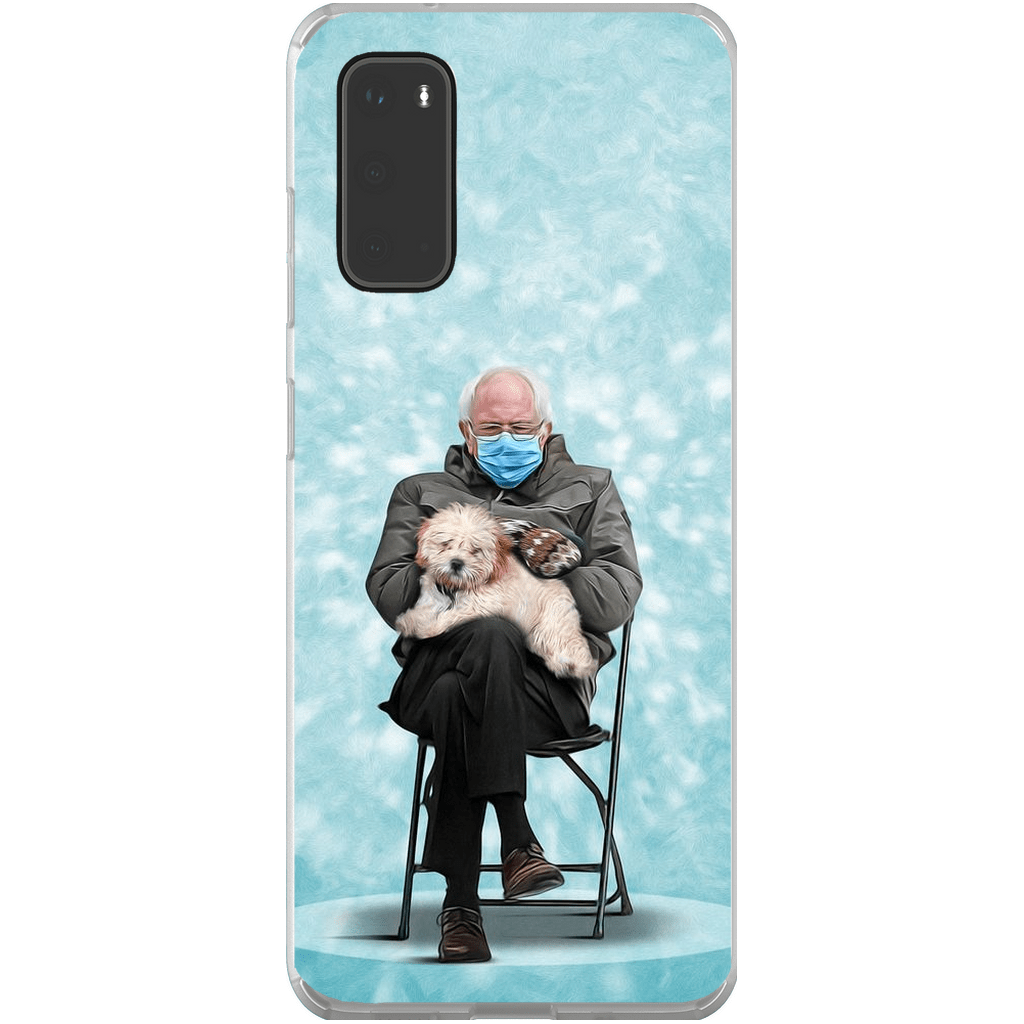 Funda para móvil personalizada &#39;Bernard y su mascota&#39;