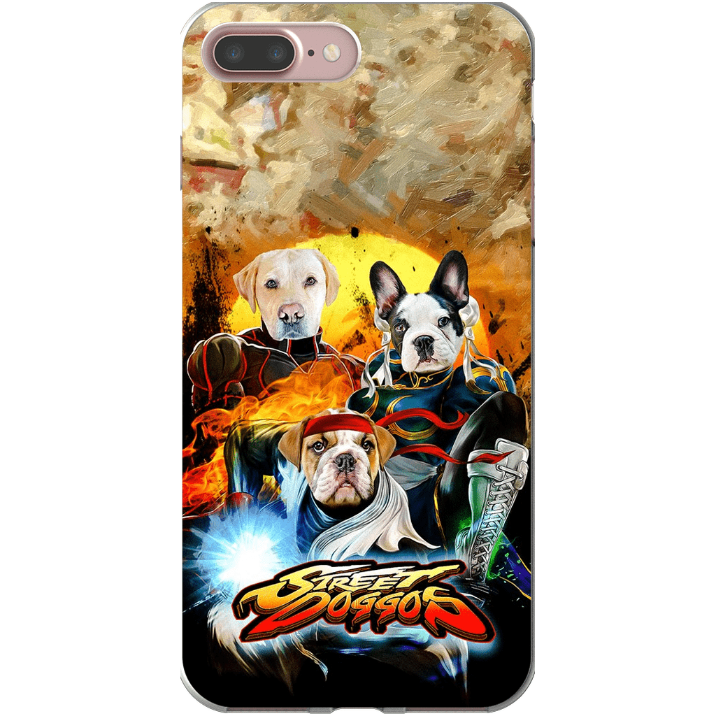 &#39;Street Doggos&#39; Funda personalizada para teléfono con 3 mascotas