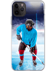 Funda para móvil personalizada 'El jugador de hockey'