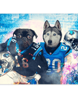 Póster Personalizado para 2 mascotas 'Carolina Doggos'