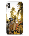 Funda personalizada para teléfono con 2 mascotas 'The Hunters'