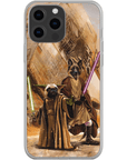 Funda personalizada para teléfono con 2 mascotas 'Yodogg &amp; Jedi-Doggo'