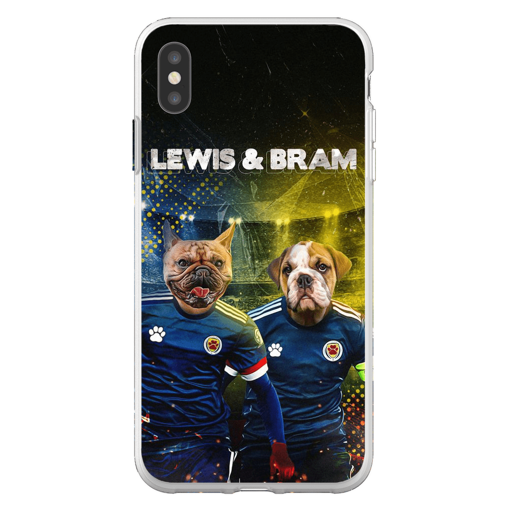 Funda personalizada para teléfono con 2 mascotas &#39;Scotland Doggos&#39;