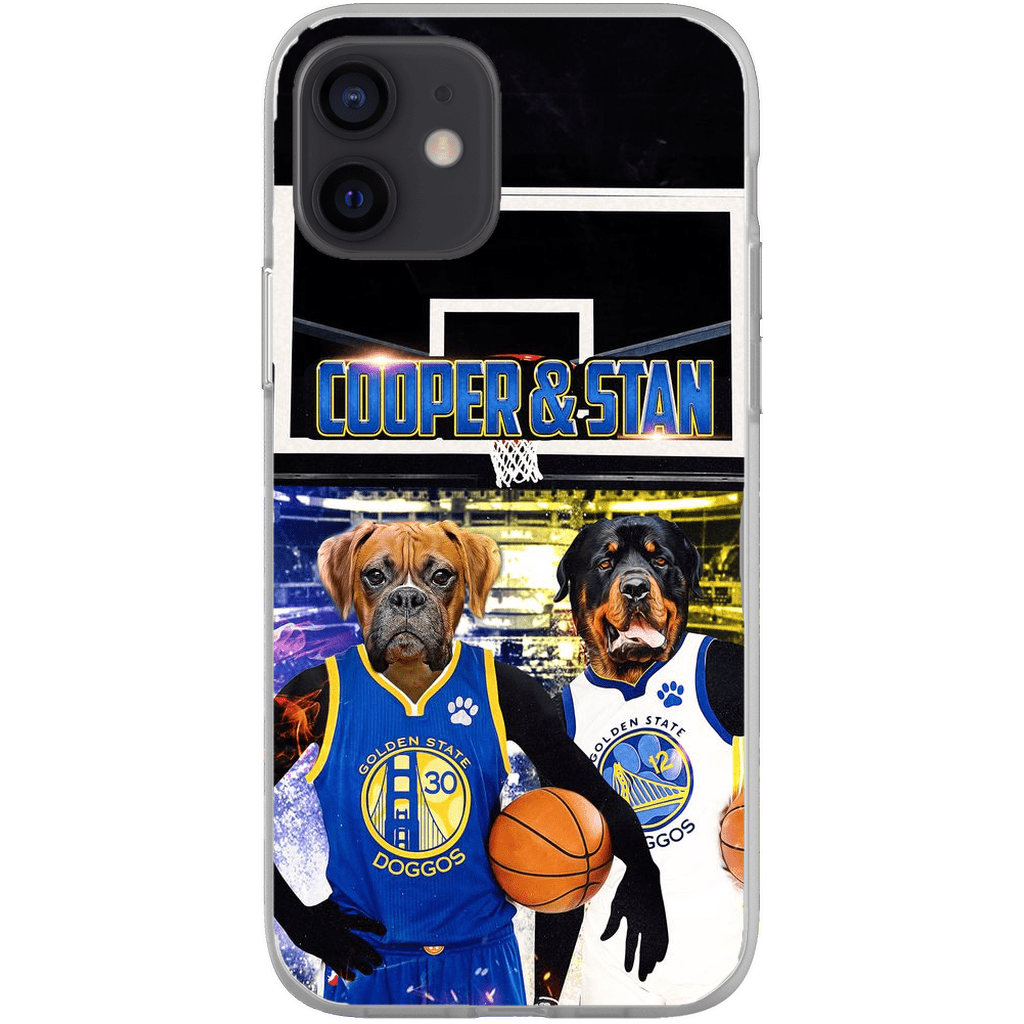 Funda personalizada para teléfono con 2 mascotas &#39;Golden State Doggos&#39;