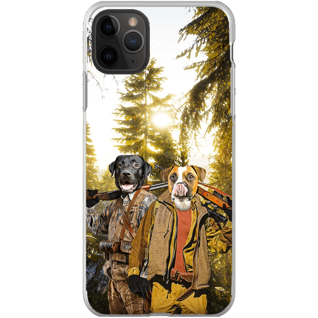 Funda personalizada para teléfono con 2 mascotas &#39;The Hunters&#39;