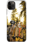 Funda personalizada para teléfono con 2 mascotas 'The Hunters'