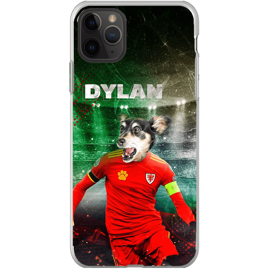 Funda para teléfono personalizada &#39;Wales Doggos Soccer&#39;