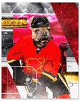 Póster Mascota personalizada 'Calgary Doggos Hockey'