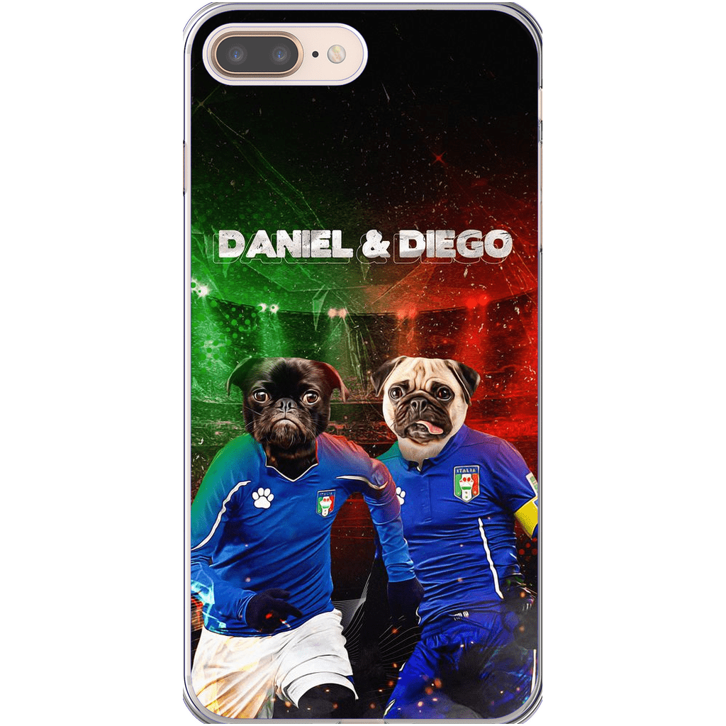 &#39;Italy Doggos&#39; Funda personalizada para teléfono con 2 mascotas