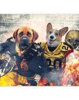 Póster Personalizado para 2 mascotas 'New Orleans Doggos'