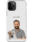 Funda moderna personalizada para teléfono para mascotas y humanos