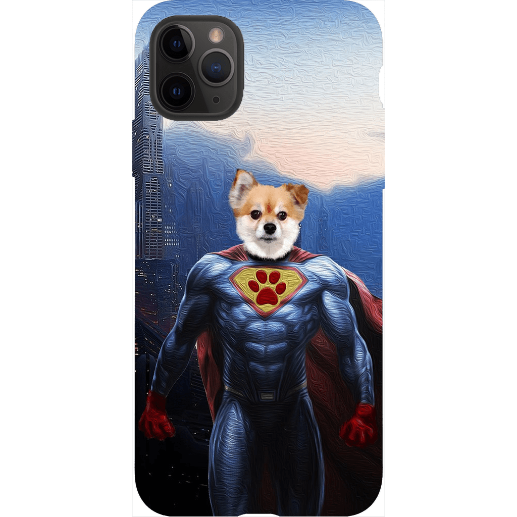 Funda personalizada para teléfono con mascota &#39;Super Dog&#39;