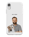 Funda moderna personalizada para teléfono para mascotas y humanos