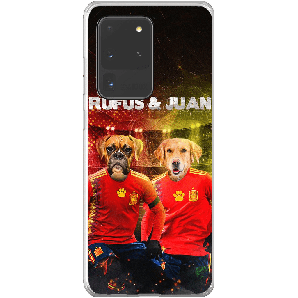 &#39;Spain Doggos&#39; Funda personalizada para teléfono con 2 mascotas