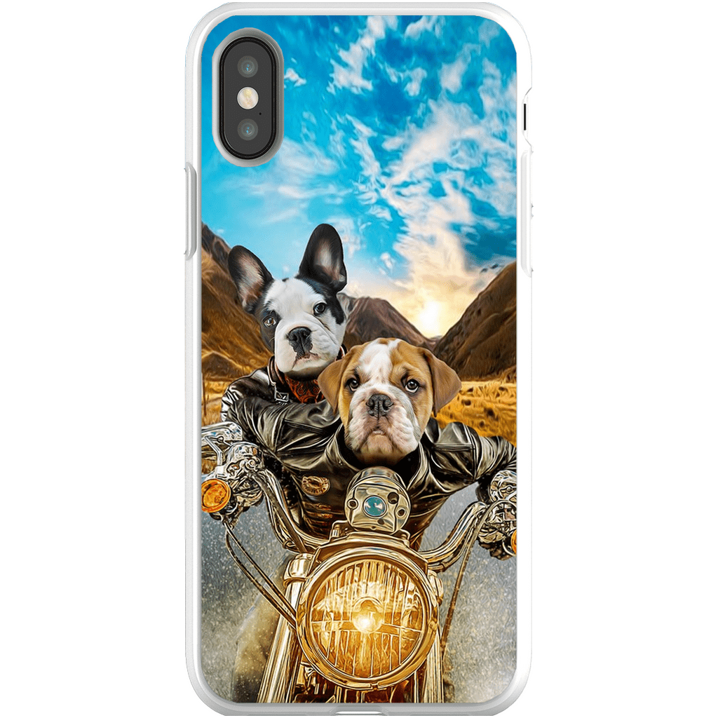 &#39;Harley Wooferson&#39; Funda para Móvil Personalizada con 2 Mascotas