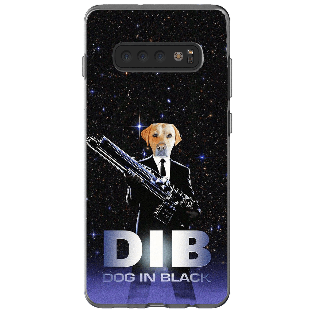 Funda para móvil personalizada &#39;Perro de negro&#39;