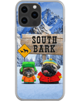 Funda personalizada para teléfono con 2 mascotas 'South Bark'