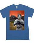 Camiseta personalizada para mascotas 'El jugador de béisbol'