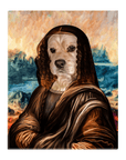 Lienzo personalizado para mascotas 'Dogga Lisa'