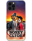 Funda personalizada para teléfono con 2 mascotas 'Boney and Clyde'