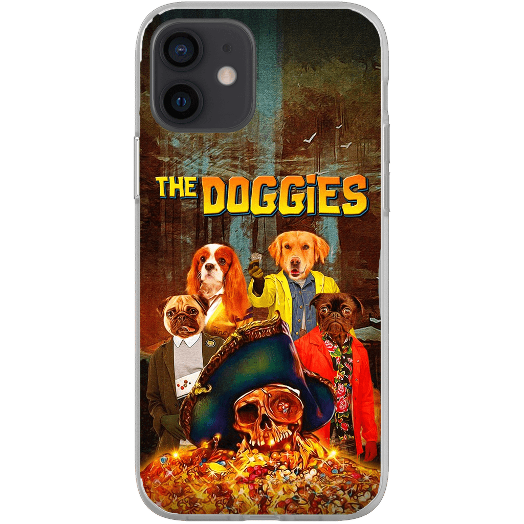 &#39;The Doggies&#39; Funda personalizada para teléfono con 4 mascotas