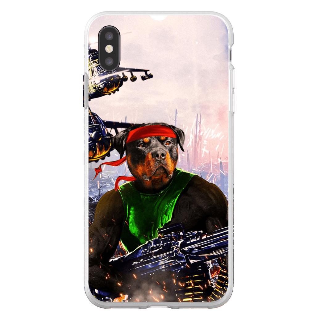 Funda para teléfono personalizada &#39;Rambo Doggo&#39;